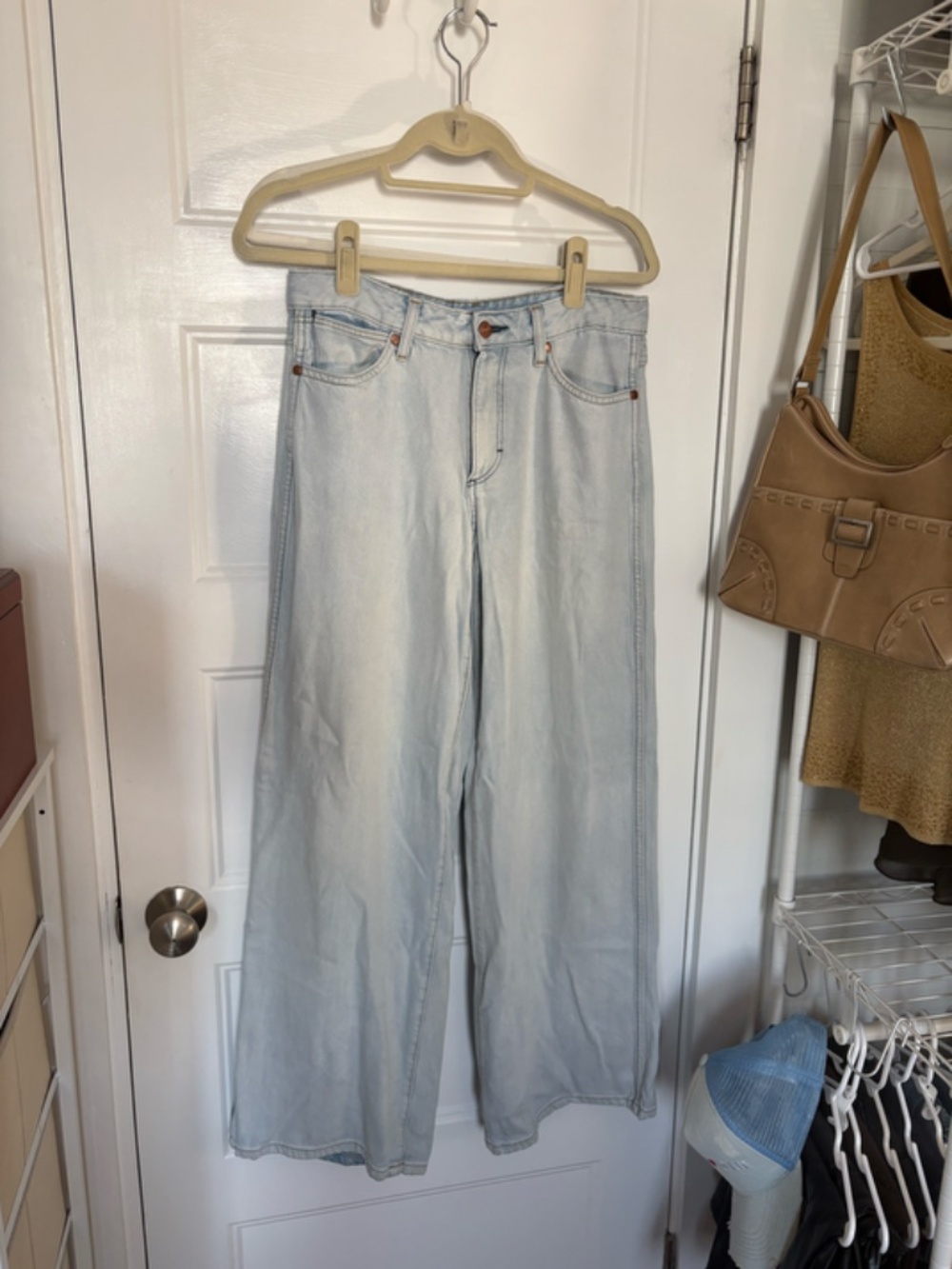 Wrangler Light Blue Wide Leg Jeans
